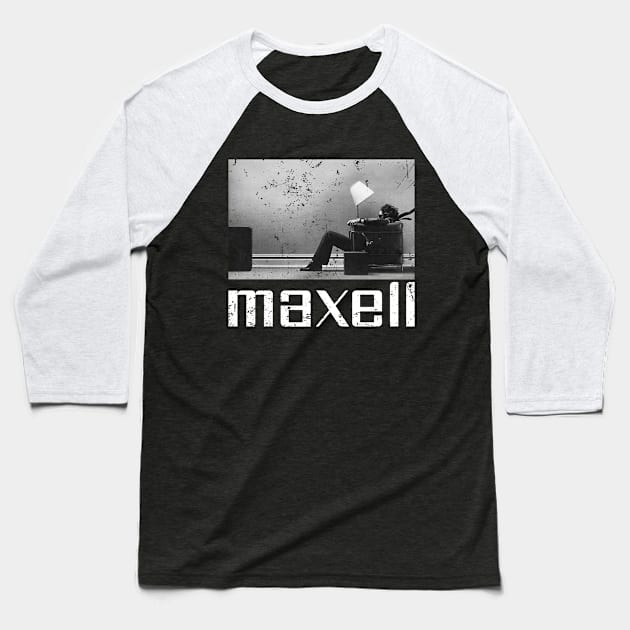 Maxell - Blown Away Baseball T-Shirt by Nano art
